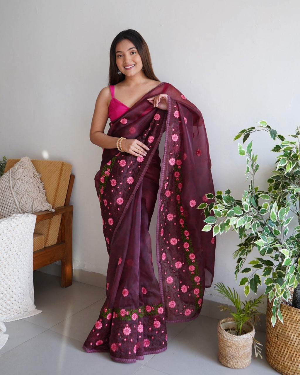 Mahjabeen Elegance – A saree draped in royal sophistication