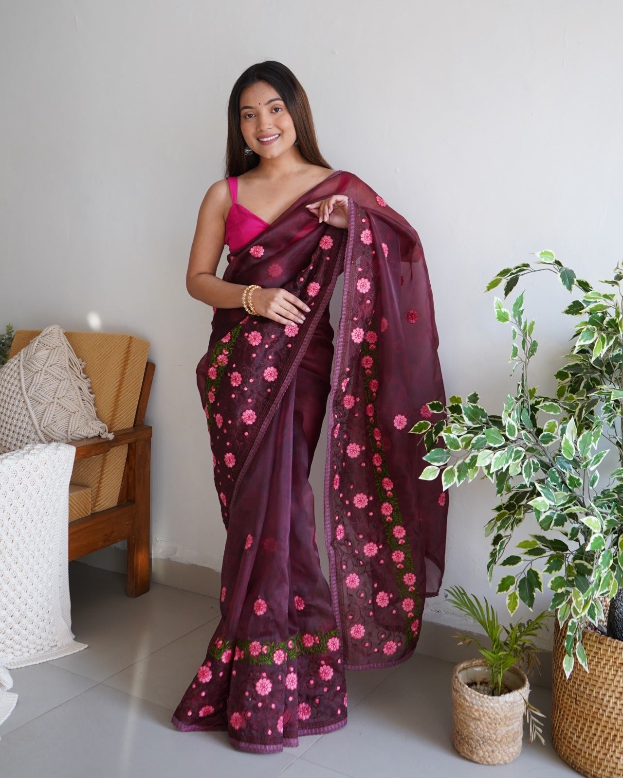 Mahjabeen Elegance – A saree draped in royal sophistication