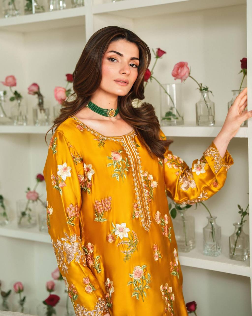 Noor-e-Zard – Embroidered Mustard Elegance