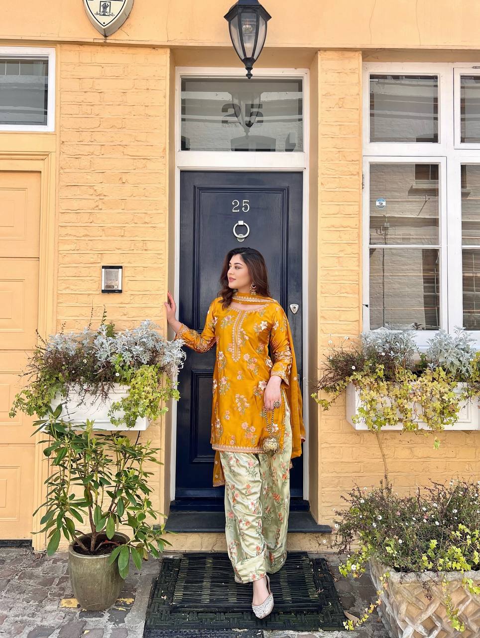 Noor-e-Zard – Embroidered Mustard Elegance