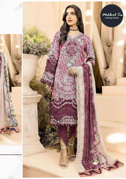 PAKISTANI LAWN SUIT UNSTITCHED