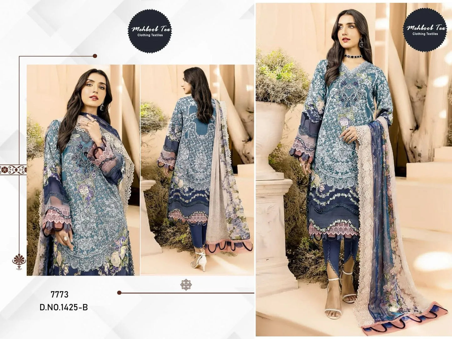 PAKISTANI LAWN SUIT UNSTITCHED