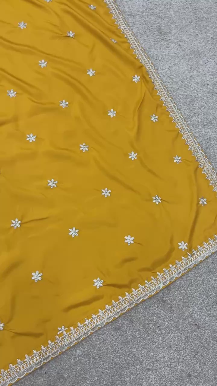 Noor-e-Zard – Embroidered Mustard Elegance